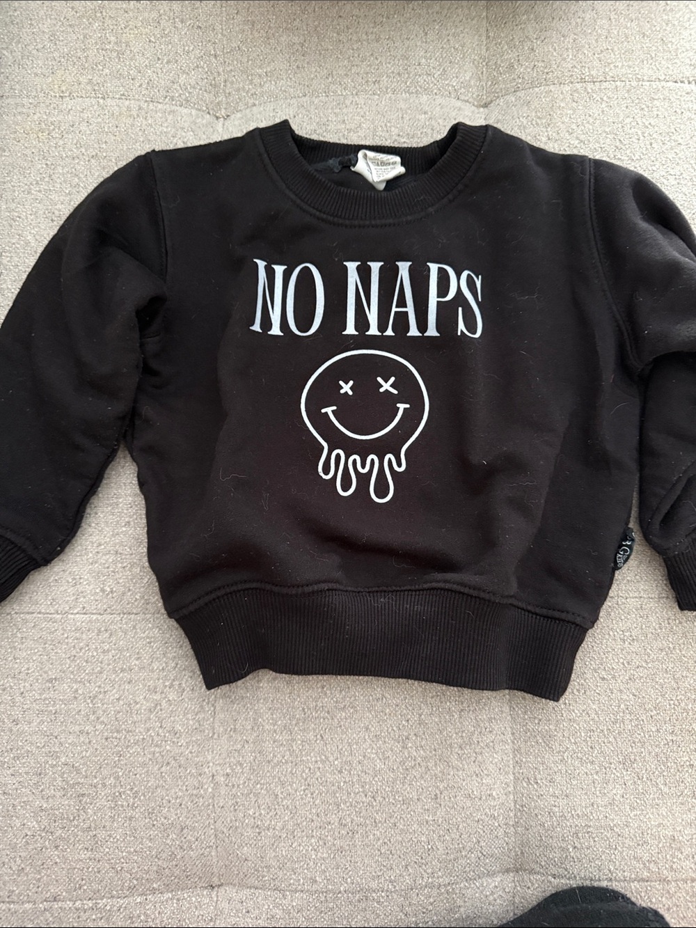 Kids Black 'No Naps' Graphic Sweatshirt